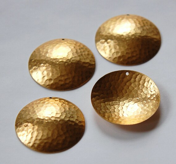 brass dapped pendant